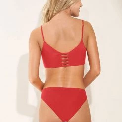 Swim Maaji Red Camellia Sublimity Classic Bikini Bottom