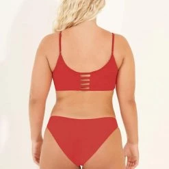 Swim Maaji Red Camellia Sublimity Classic Bikini Bottom