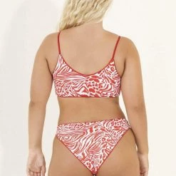 Swim Maaji Red Camellia Sublimity Classic Bikini Bottom