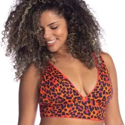 Swim Maaji Mango Jukey Long Line Triangle D Cup Bikini Top