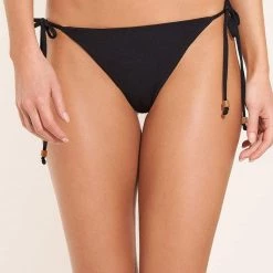 Maaji Black Orchid Sunny Tie Side Bikini Bottom