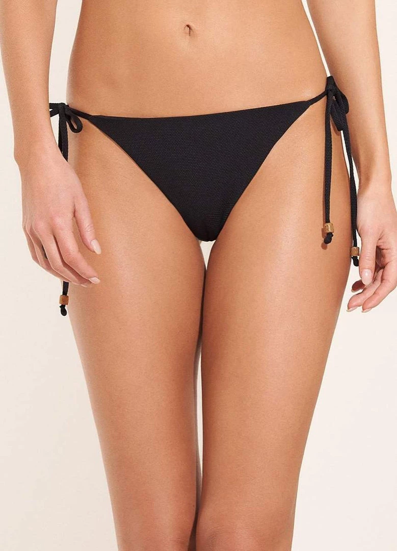 Maaji Black Orchid Sunny Tie Side Bikini Bottom