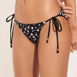 Maaji Black Orchid Sunny Tie Side Bikini Bottom