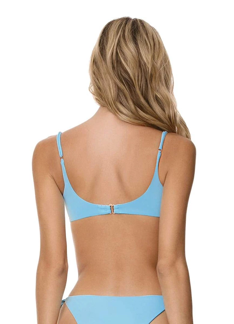 Maaji Cloud Blue Lanai Sporty Bralette Bikini Top Swim