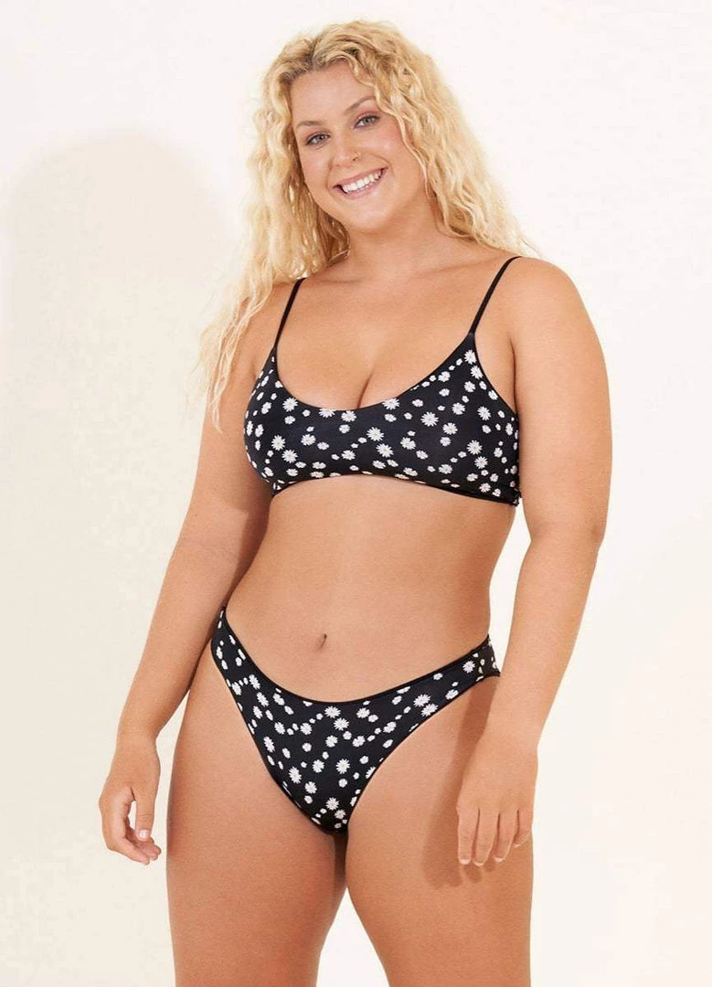 Swim Maaji Black Orchid Lanai Sporty Bralette Bikini Top