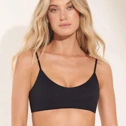 Swim Maaji Black Orchid Lanai Sporty Bralette Bikini Top