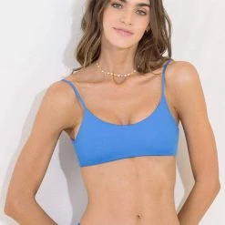 Maaji Maya Blue Lanai Sporty Bralette Bikini Top