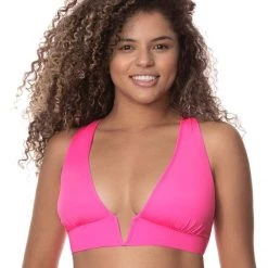 Maaji Fuchsia Agate Parade D Cup Triangle Bikini Top