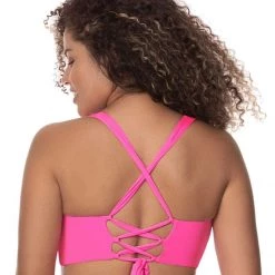 Maaji Fuchsia Agate Parade D Cup Triangle Bikini Top