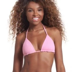 Maaji Rose Lemonade Balmy Sliding Triangle Bikini Top Swim