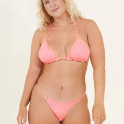 Maaji Coral Peony Micro Mini Single Strap Bikini Bottom