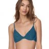 Swim Maaji Prussian Blue Dainty Unmolded Underwire Bikini Top
