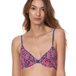 Swim Maaji Prussian Blue Dainty Unmolded Underwire Bikini Top