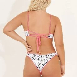 Maaji Lipstick Rose Splendour High Leg Bikini Bottom Swim