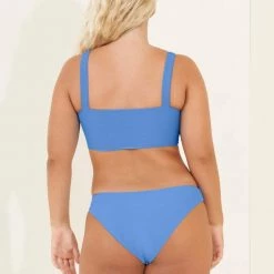 Maaji Blue Bell Danzel Lace Up Bralette Bikini Top Swim