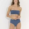 Maaji Blue Lagoon Bandy Strapless Bandeau Bikini Top Swim