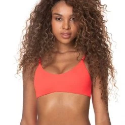 Swim Maaji Desire Red Costa Classic Bralette Bikini Top