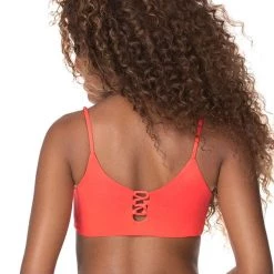 Swim Maaji Desire Red Costa Classic Bralette Bikini Top