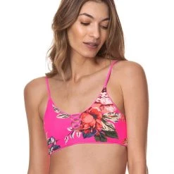 Swim Maaji Fuchsia Agate Costa Classic Bralette Bikini Top