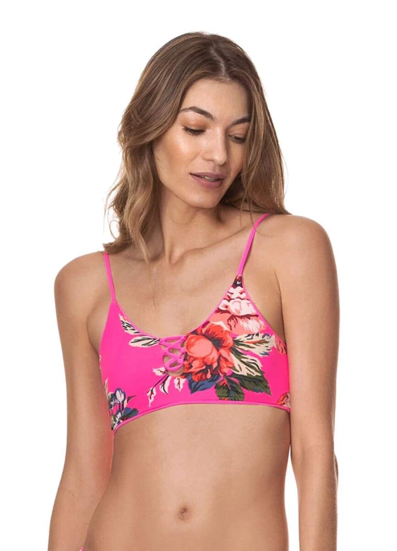 Swim Maaji Fuchsia Agate Costa Classic Bralette Bikini Top