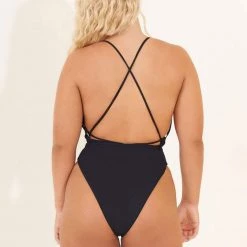 Maaji Black Orchid Safari Plunge One Piece