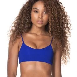 Maaji Azure Blue Ceci Sporty Bralette Bikini Top