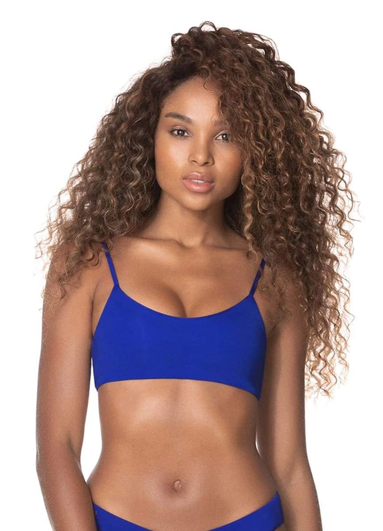 Maaji Azure Blue Ceci Sporty Bralette Bikini Top
