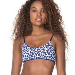 Maaji Azure Blue Ceci Sporty Bralette Bikini Top
