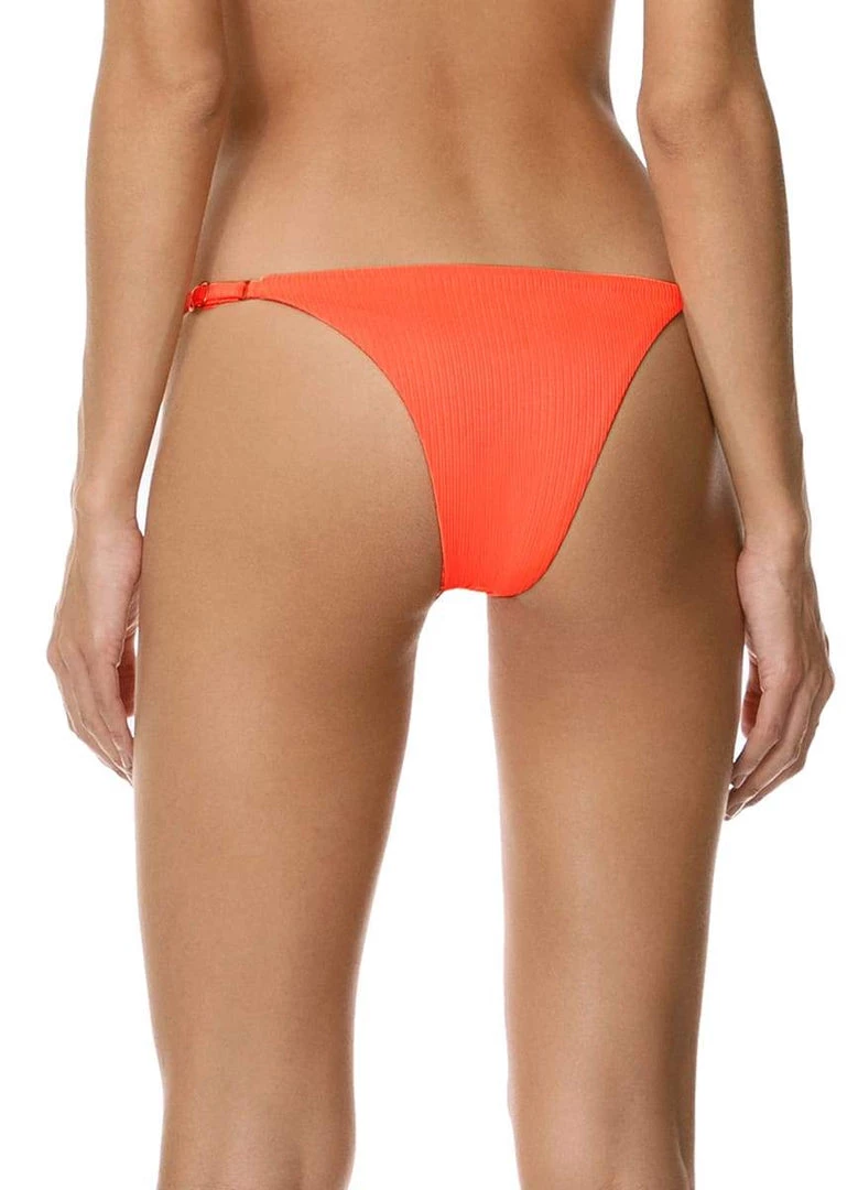 Maaji Papaya Orange Flash Single Strap Bikini Bottom Swim
