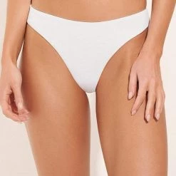 Maaji White Windflower Sublimity Classic Bikini Bottom Swim
