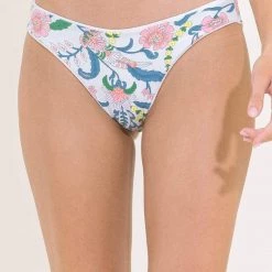 Swim Maaji White Cotton Sublimity Classic Bikini Bottom