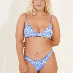 Swim Maaji Blue Bell Creta Sporty Bralette Bikini Top