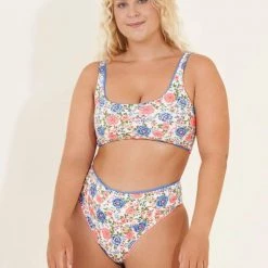 Maaji Coraly Blue Izzy Sporty Bralette Bikini Top