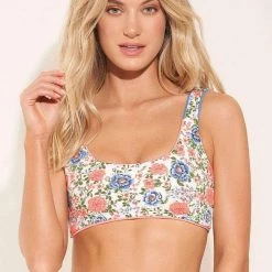 Maaji Coraly Blue Izzy Sporty Bralette Bikini Top