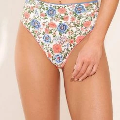 Swim Maaji Coraly Blue Suzy Q High Rise/High Leg Bikini Bottom