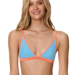 Maaji Cloud Blue Genuine Fixed Triangle Bikini Top