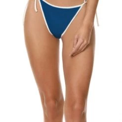 Maaji Prussian Blue Leilani Tie Side Bikini Bottom Swim