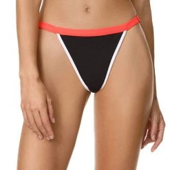 Swim Maaji Ebony Black Islandia High Rise/High Leg Bikini Bottom