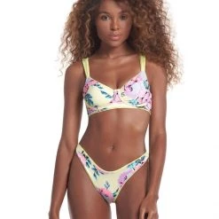 Maaji Butter Yellow Bailey Unmolded Underwire Bikini Top