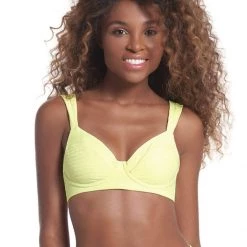Maaji Butter Yellow Bailey Unmolded Underwire Bikini Top