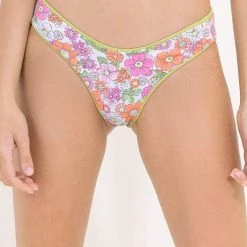 Maaji Herbal Green Journey Double V Bikini Bottom Swim