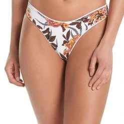 Maaji White Windflower Journey Double V Bikini Bottom