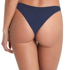 Maaji Indigo Blue Splendour High Leg Bikini Bottom Swim