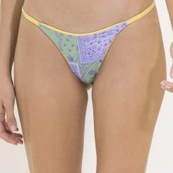 Swim Maaji Saturn Yellow Micro Mini Single Strap Bikini Bottom