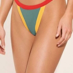 Maaji Eucalyptus Green Lolita High Rise/High Leg Bikini Bottom