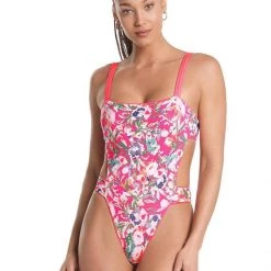 Maaji Fuchsia Dianthus Alicia Trikini One Piece Swim