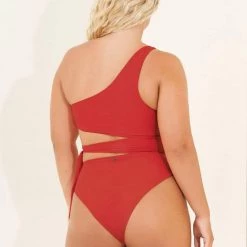 Maaji Red Camellia Stunning Cut Out One Piece Swim