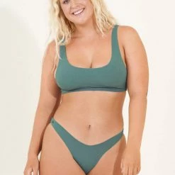 Maaji Eucalyptus Green Splendour High Leg Bikini Bottom