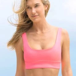 Swim Maaji Fandango Pink Donna Sporty Bralette Bikini Top