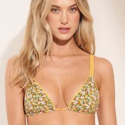 Maaji Sunflower Camellia Sliding Triangle Bikini Top Swim